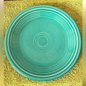 Homer Laughlin Turquoise Fiesta Ware Dinner Plate Replacement Piece 10" EUC‎